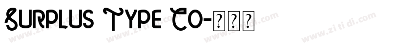 Surplus Type Co字体转换